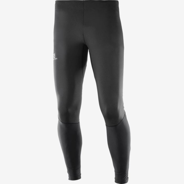 Salomon AGILE LONG Muške Tight Crne | J61VtNbU