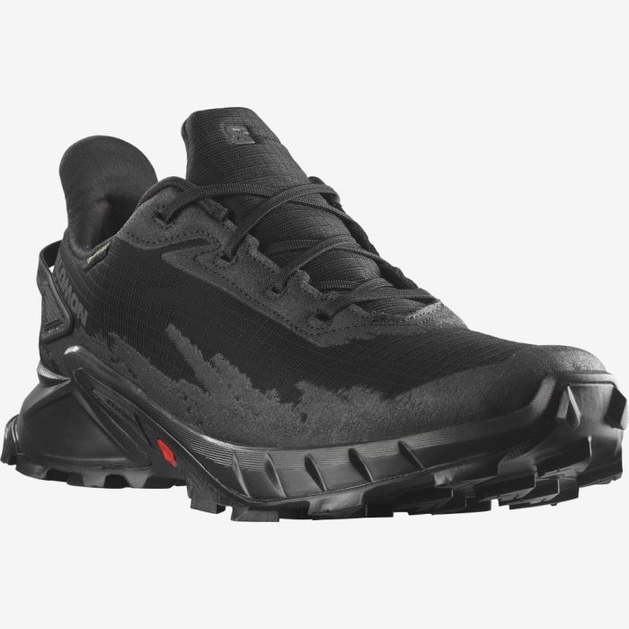 Salomon ALPHACROSS 4 GORE-TEX Muške Tenisice Za Trčanje Crne Crne Crne | OGBZCzYT