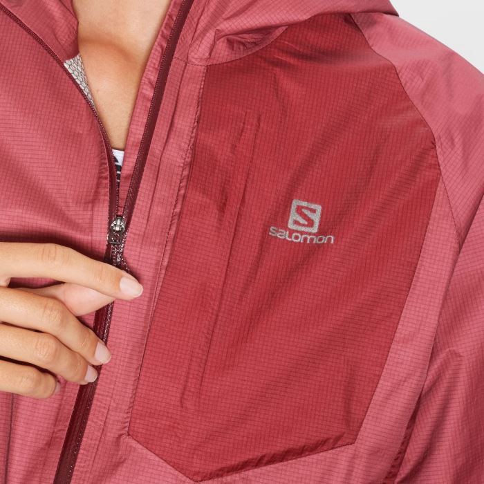 Salomon BONATTI WATERPROOF Ženske Jakne Crvene Tamno Crvene Boje Marelice | EBs9qOUz