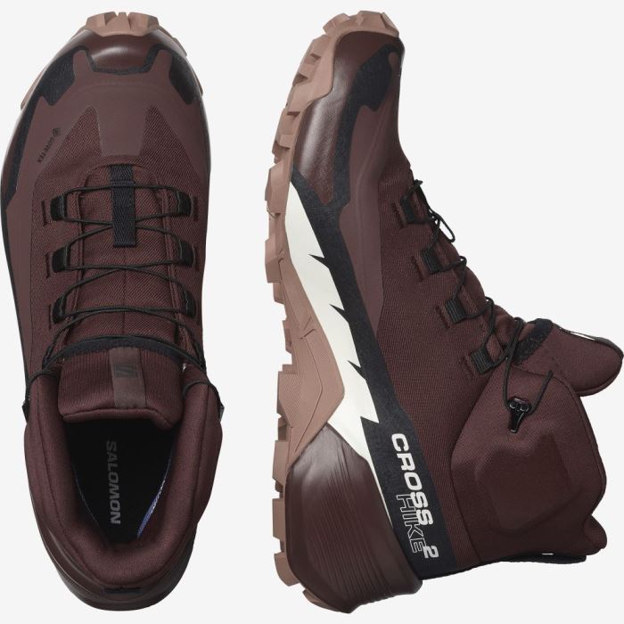 Salomon CROSS HIKE 2 MID GORE-TEX Ženske Cipele Za Planinarenje Čokoladne | 0xG0jiKV