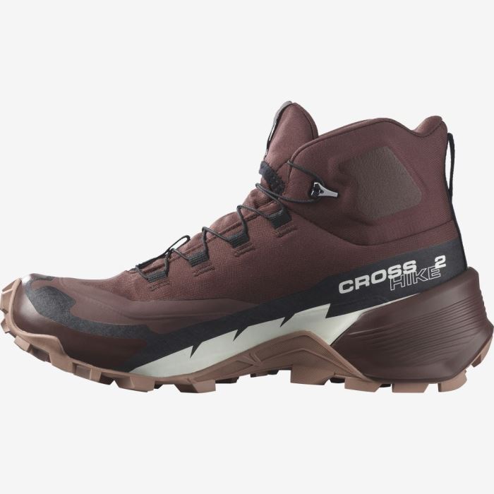 Salomon CROSS HIKE 2 MID GORE-TEX Ženske Cipele Za Planinarenje Čokoladne | 0xG0jiKV