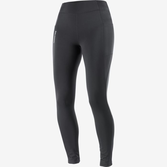 Salomon CROSS WARM 28\'\' Ženske Tight Crne | 7Dzm6ZZv