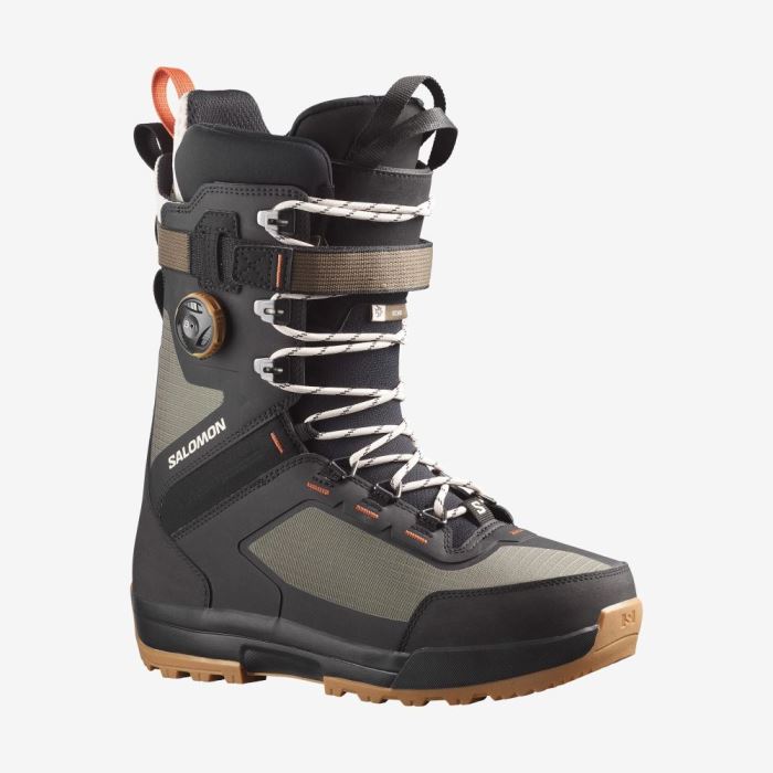 Salomon ECHO LACE SJ BOA Muške Čizme Za Snowboard Zelene Crne | Knyh4tYs