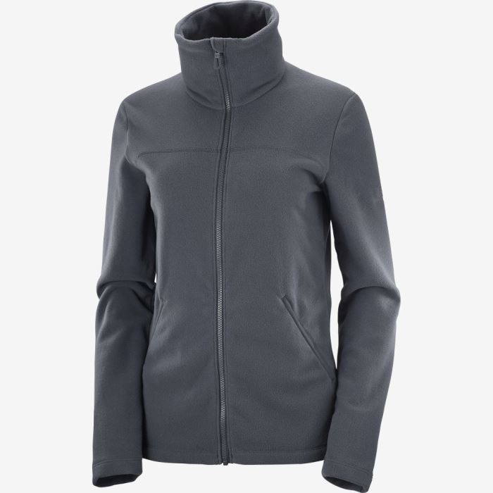 Salomon ESSENTIAL COSY FLEECE Ženske Midlayers Ebony | MqCWfLjJ