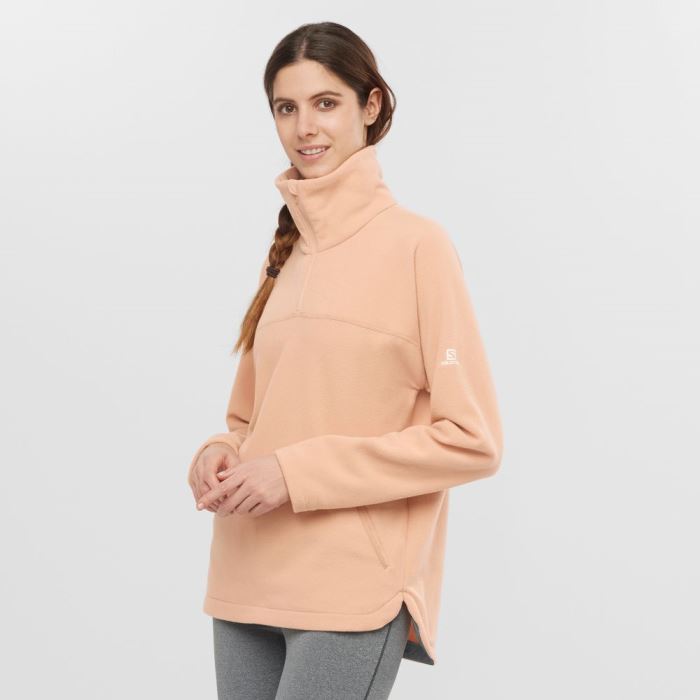 Salomon ESSENTIAL COSY FLEECE Ženske Midlayers Sirocco | eYmsRFSt