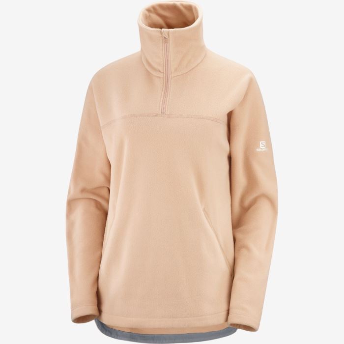 Salomon ESSENTIAL COSY FLEECE Ženske Midlayers Sirocco | eYmsRFSt