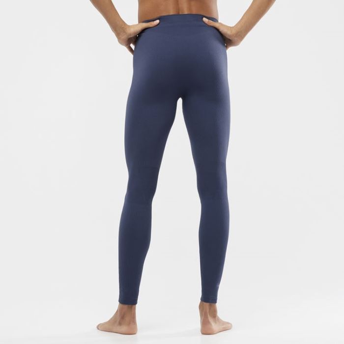 Salomon ESSENTIAL SEAMLESS Muške Tight Indigo | isibXyGv