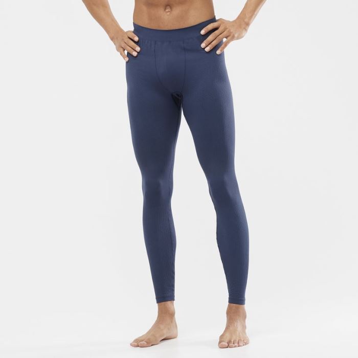 Salomon ESSENTIAL SEAMLESS Muške Tight Indigo | isibXyGv