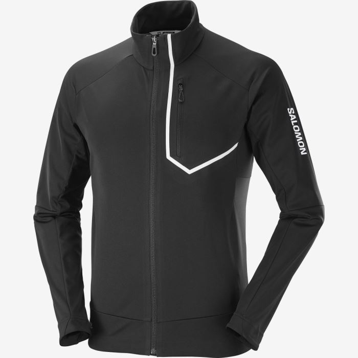 Salomon GORE-TEX INFINIUM™ WINDSTOPPER® PRO Muške Jakne Crne | lWTYUosu