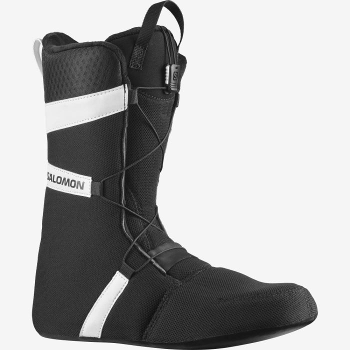 Salomon LAUNCH LACE SJ BOA Muške Čizme Za Snowboard Crne Crne Bijele | PCnJJyOs