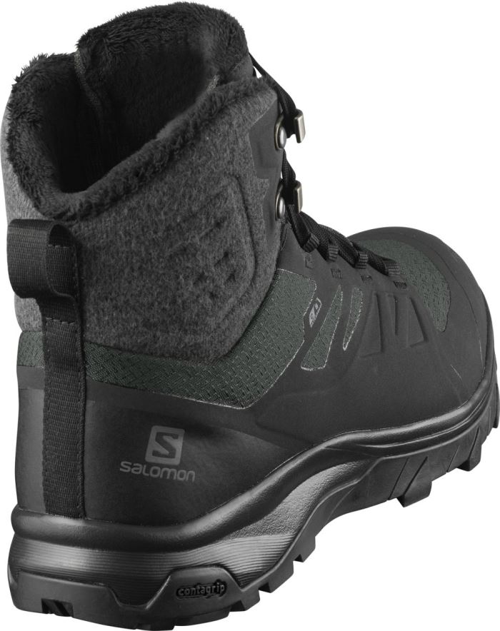 Salomon OUTBLAST THINSULATE™ CLIMASALOMON™ WATERPROOF Ženske Cipele Za Hodanje Crne Crne Crne | 2g3Fk1hO