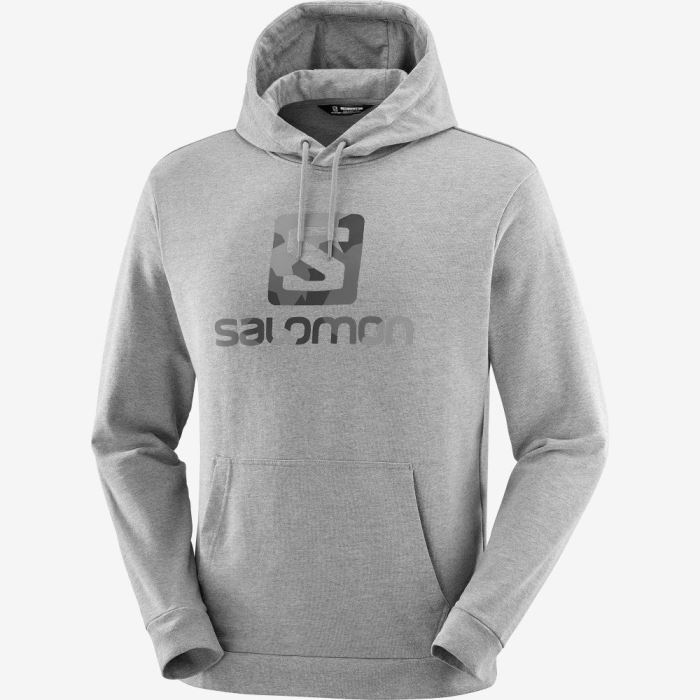 Salomon OUTLIFE LOGO SUMMER HEATHER Muške Midlayers Sive | GcCRpMzV