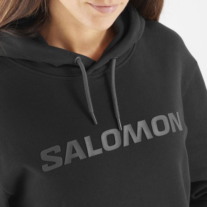 Salomon OUTLIFE LOGO WINTER Muške Midlayers Crne | txBUxkhj