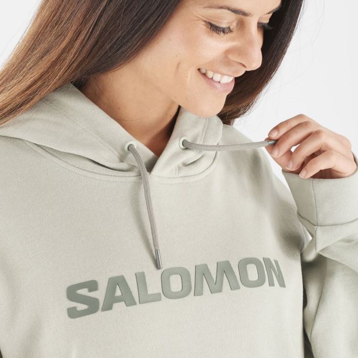 Salomon OUTLIFE LOGO WINTER Muške Midlayers Maslinasto Zelene | zsYl6eHQ