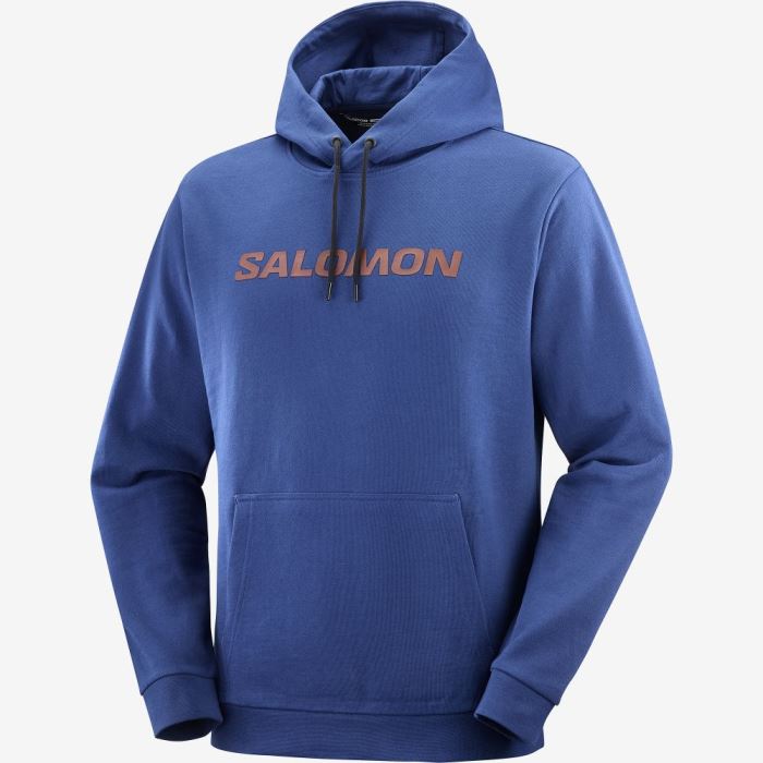 Salomon OUTLIFE LOGO WINTER Ženske Midlayers Tamnoplave Smeđe | bHHSt2Xp