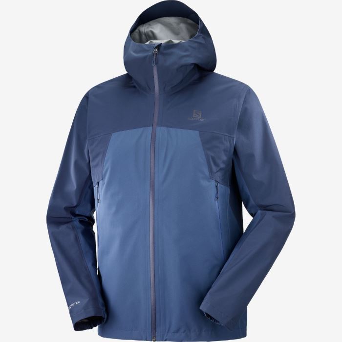 Salomon OUTLINE GORE-TEX 2.5 LAYERS Muške Jakne Tamno Indigo | 4vdwPSxL