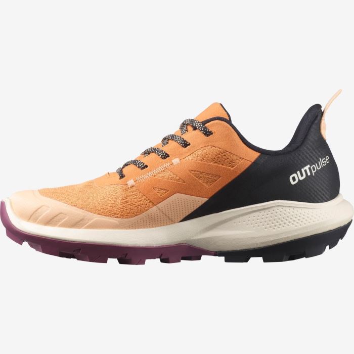 Salomon OUTPULSE GORE-TEX Ženske Cipele Za Planinarenje Boje Marelice Crne | V9WtGZ3r