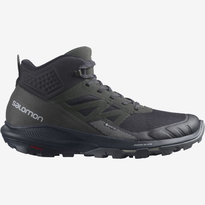 Salomon OUTPULSE MID GORE-TEX Muške Cipele Za Planinarenje Crne | jGs8GT5p