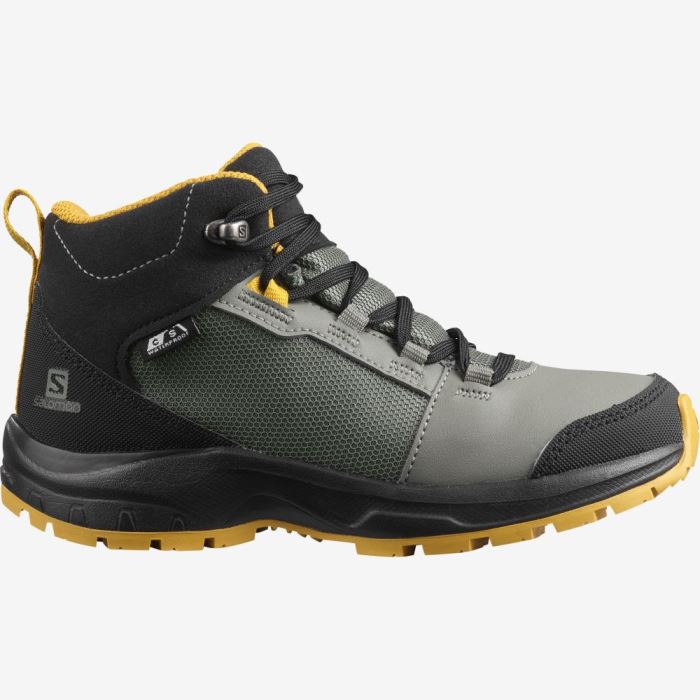 Salomon OUTWARD CLIMASALOMON™ WATERPROOF Dječje Cipele Za Planinarenje Sive Crne | jtNd5nSi