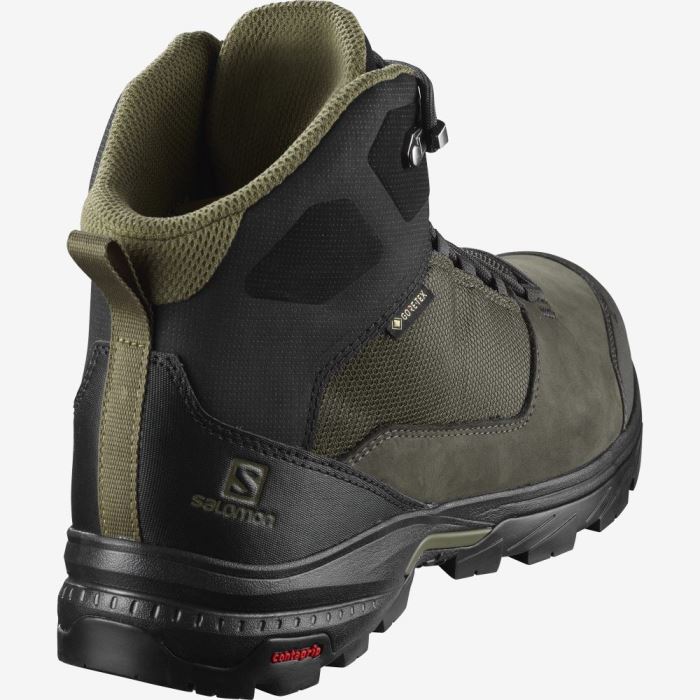 Salomon OUTWARD GORE-TEX Muške Cipele Za Planinarenje Crne Maslinasto Zelene | Icxb4ZiX