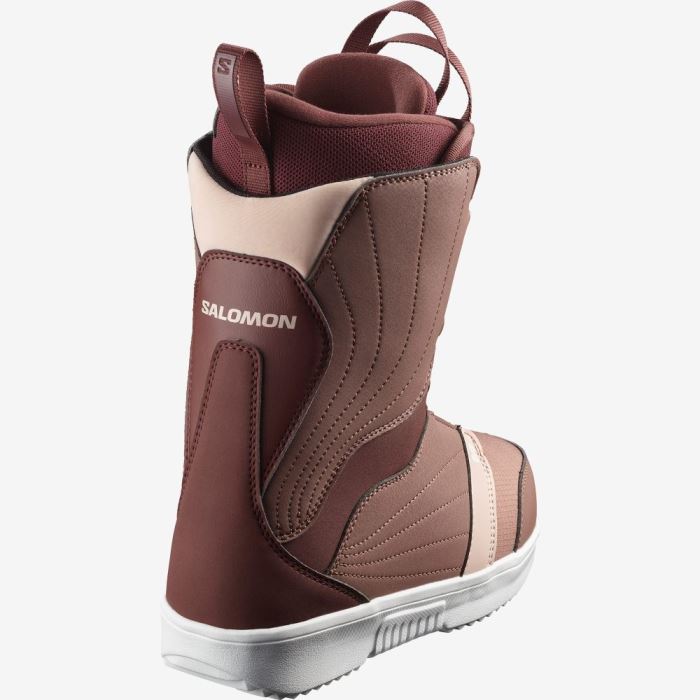 Salomon PEARL BOA Ženske Čizme Za Snowboard Roze Bordo Svijetlo Roze | 93hFiOPx