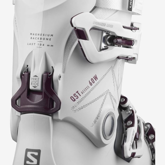 Salomon QST ACCESS 60 Ženske Ski Boots Bijele Tamno Sive | hS64728w