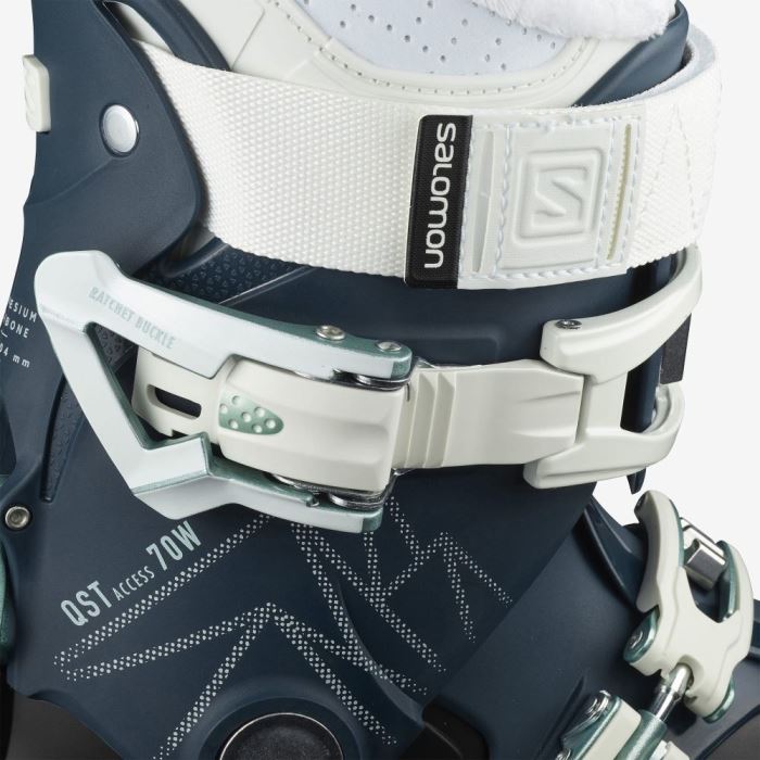 Salomon QST ACCESS 70 Ženske Ski Boots Plave Bijele | mBlmGw69