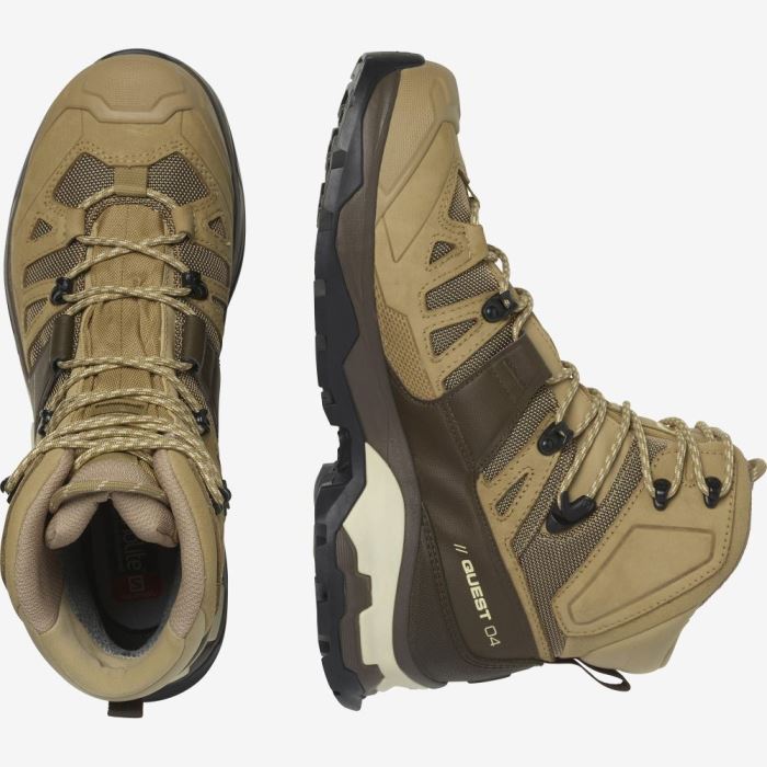 Salomon QUEST 4 GORE-TEX Muške Cipele Za Planinarenje Kelp / Wren / Bleached Sand | 63n078so