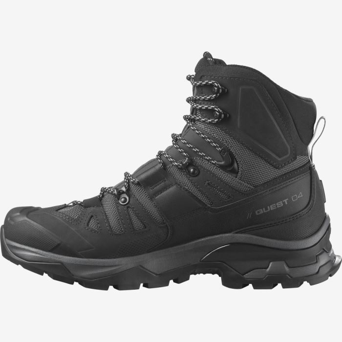 Salomon QUEST 4 GORE-TEX Muške Cipele Za Planinarenje Crne | WeELxAz9