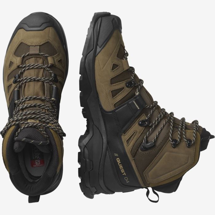 Salomon QUEST 4 GORE-TEX Muške Cipele Za Planinarenje Crne | jrXt8peW