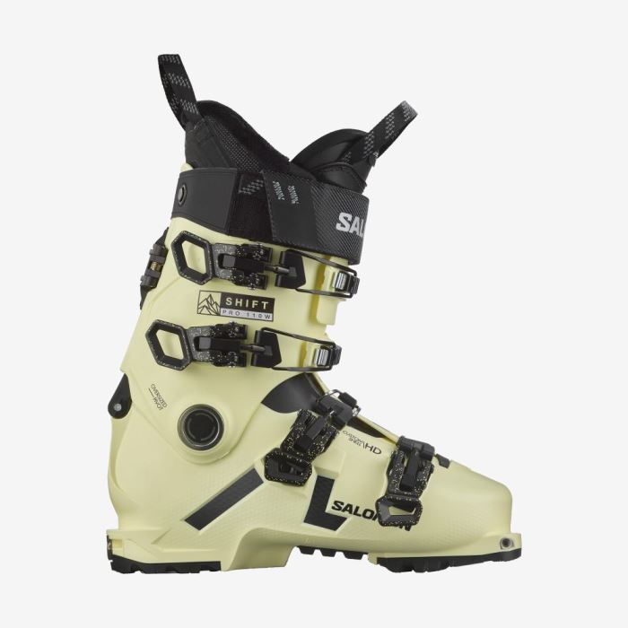 Salomon SHIFT PRO 110 AT Ženske Ski Boots Žute Crne Bijele | PIH5HDsk