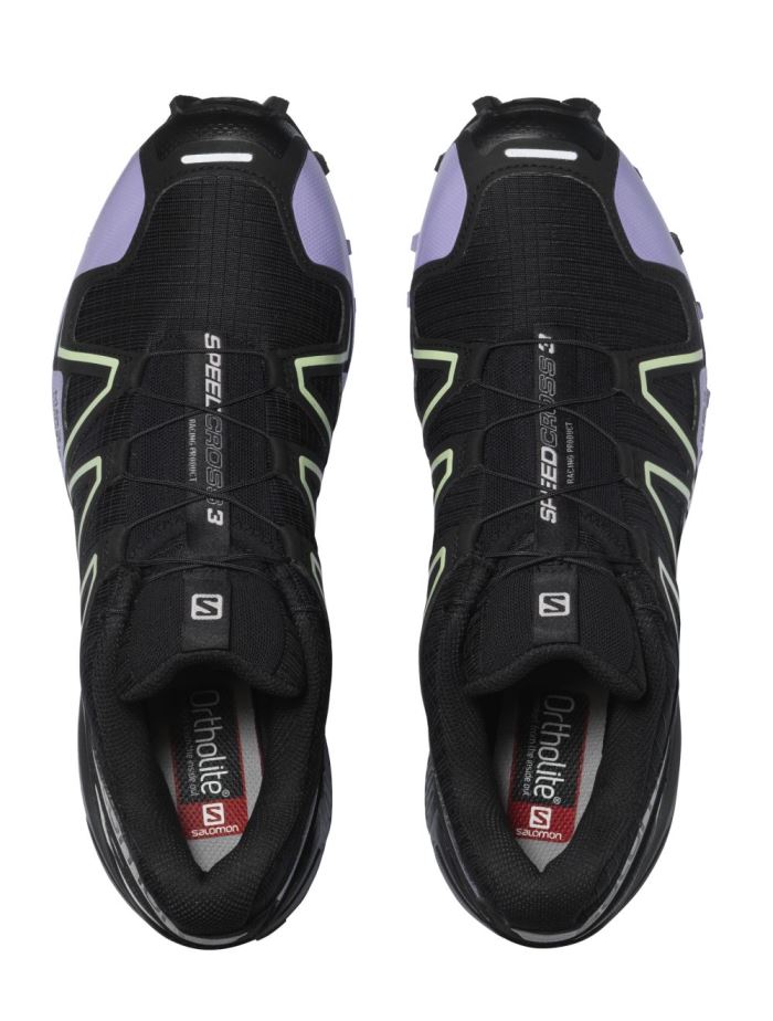 Salomon SPEEDCROSS 3 Muške Patike Crne Boje Lavande Zelene | GIIMii8d