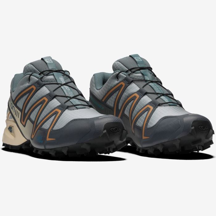 Salomon SPEEDCROSS 3 Muške Patike Quarry / Ebony / Bleached Sand | lPnkTDK8