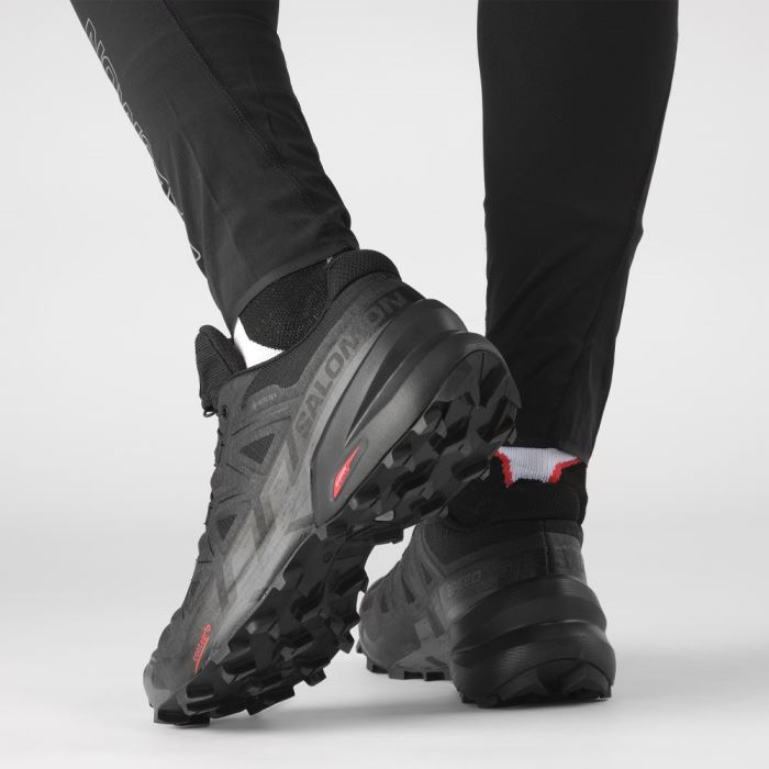 Salomon SPEEDCROSS 6 GORE-TEX Muške Tenisice Za Trčanje Crne Crne | Cs6sdoXM