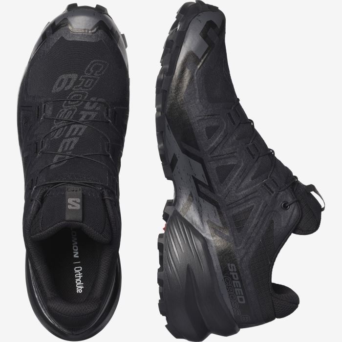 Salomon SPEEDCROSS 6 GORE-TEX Muške Tenisice Za Trčanje Crne Crne | Cs6sdoXM