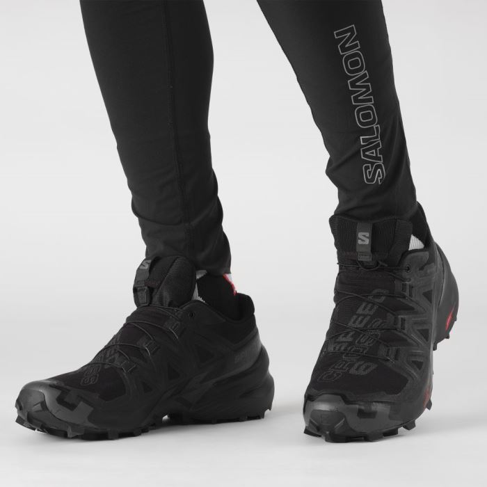 Salomon SPEEDCROSS 6 GORE-TEX Muške Tenisice Za Trčanje Crne Crne | Cs6sdoXM