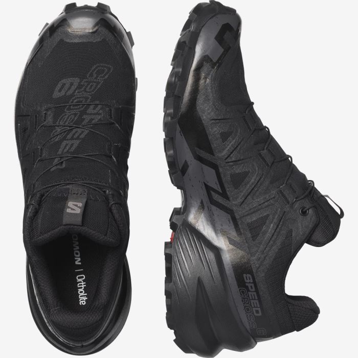 Salomon SPEEDCROSS 6 GORE-TEX Ženske Tenisice Za Trčanje Crne Crne | 2jfPZ4NS