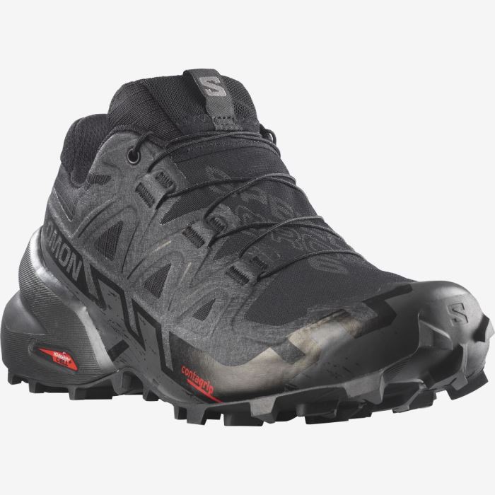 Salomon SPEEDCROSS 6 GORE-TEX Ženske Tenisice Za Trčanje Crne Crne | 2jfPZ4NS