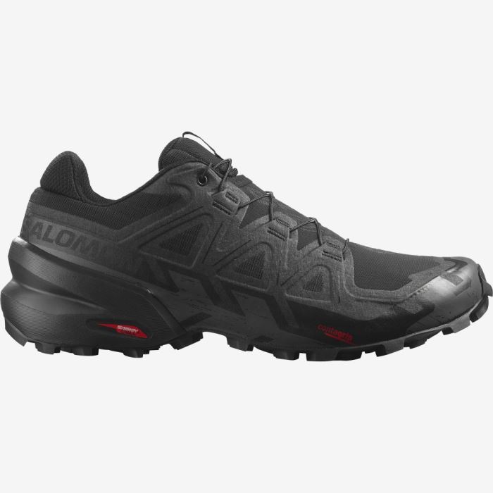 Salomon SPEEDCROSS 6 WIDE Muške Tenisice Za Trčanje Crne Crne | SSADSNaj