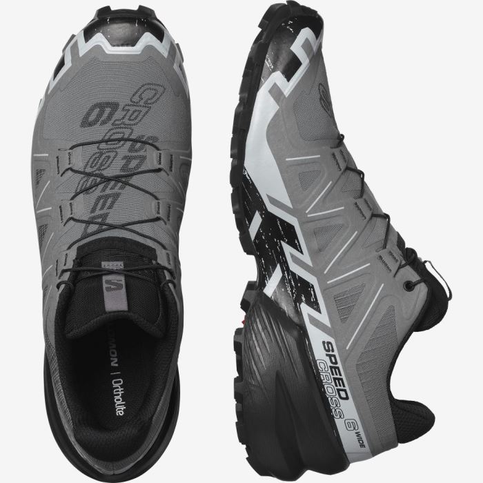 Salomon SPEEDCROSS 6 WIDE Muške Tenisice Za Trčanje Crne Plave | wCcKU2Kb