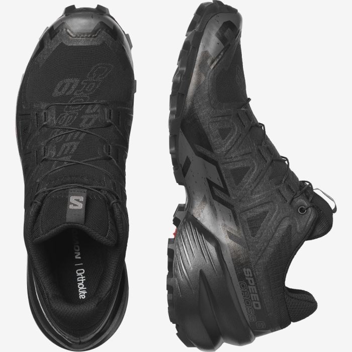 Salomon SPEEDCROSS 6 Ženske Tenisice Za Trčanje Crne Crne | 3AD5gkM4