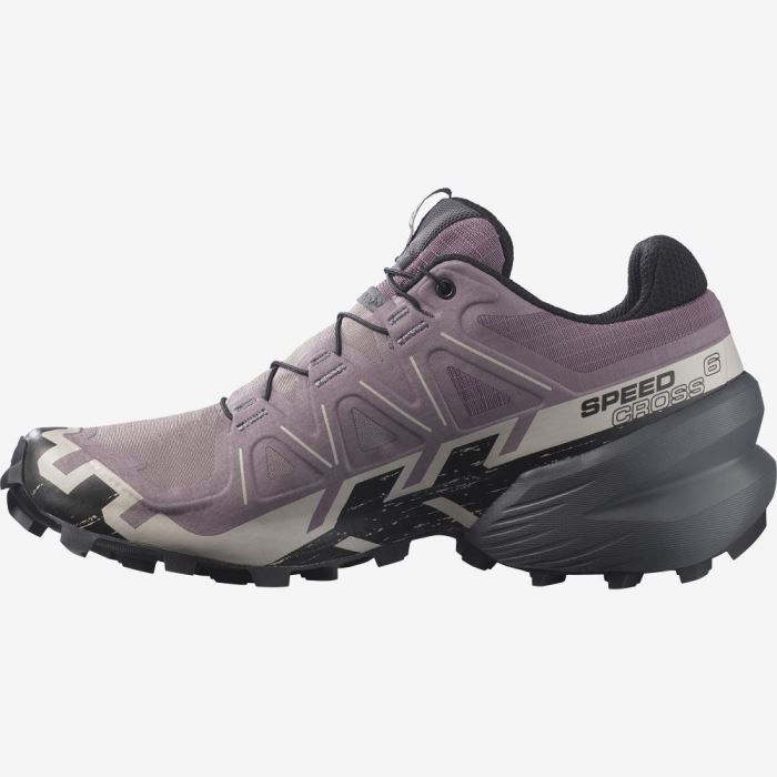 Salomon SPEEDCROSS 6 Ženske Tenisice Za Trčanje Crne Sive Roze | eBvgghJX