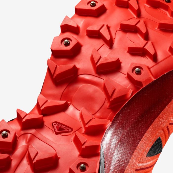 Salomon SPIKECROSS 5 GORE-TEX Muške Tenisice Za Trčanje Crne Crvene Crvene | FMrdIjt0