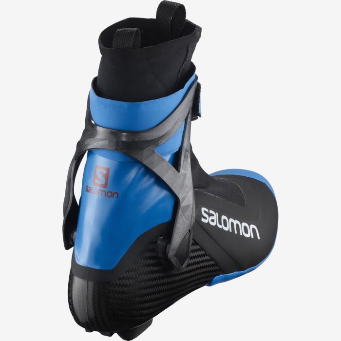 Salomon S/LAB CARBON SKATE EL Muške Ski Boots Crne Plave | zW81CB2p