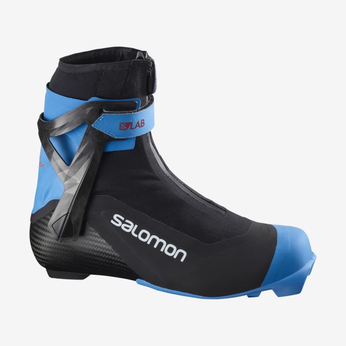 Salomon S/LAB CARBON SKATE EL Muške Ski Boots Crne Plave | zW81CB2p