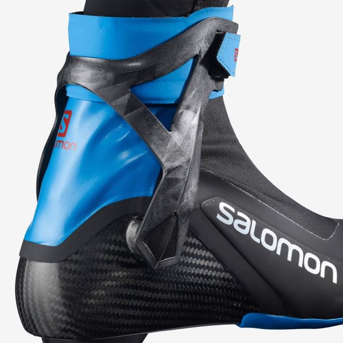 Salomon S/LAB CARBON SKATE EL Ženske Ski Boots Crne Plave | Ladca9ZG