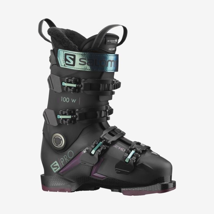 Salomon S/PRO 100 Ženske Ski Boots Crne Plave Zelene | uMC8EvKa