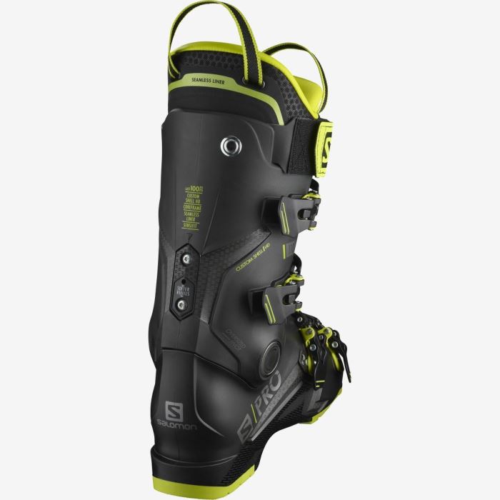 Salomon S/PRO 110 Muške Ski Boots Crne Zelene Tamno Srebrne | wC3bT0AB