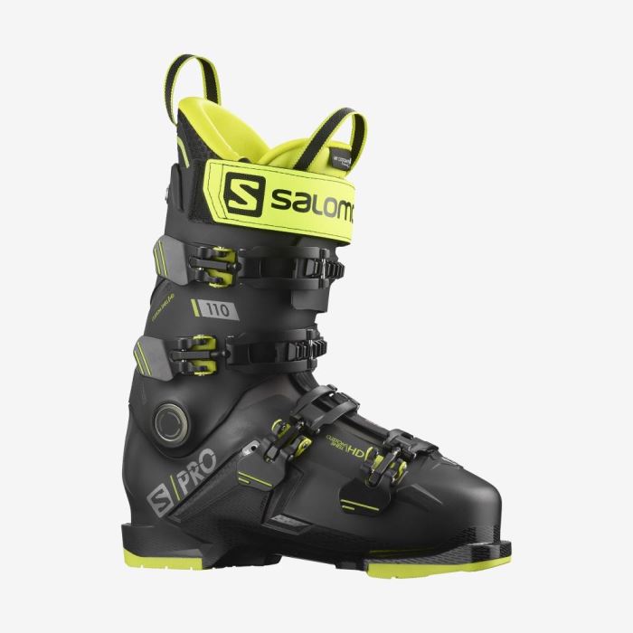 Salomon S/PRO 110 Muške Ski Boots Crne Zelene Tamno Srebrne | wC3bT0AB