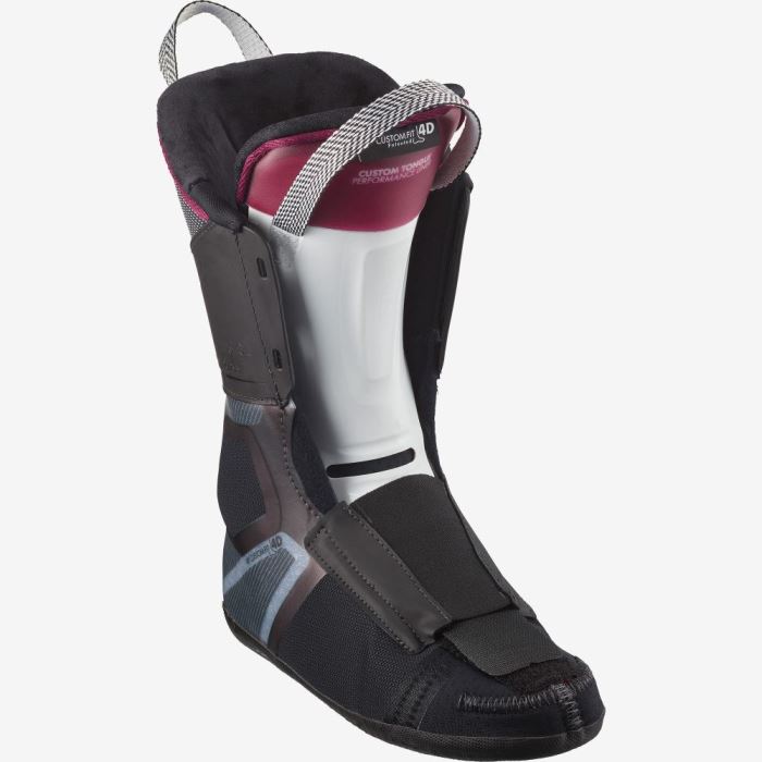 Salomon S/PRO ALPHA 110 EL Ženske Ski Boots Crne Tamno Smeđe Srebrne | 3oJL1ujd